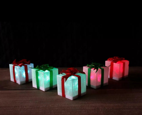 Skanto | 5x LED Mini Gaveboks Dekorasjoner