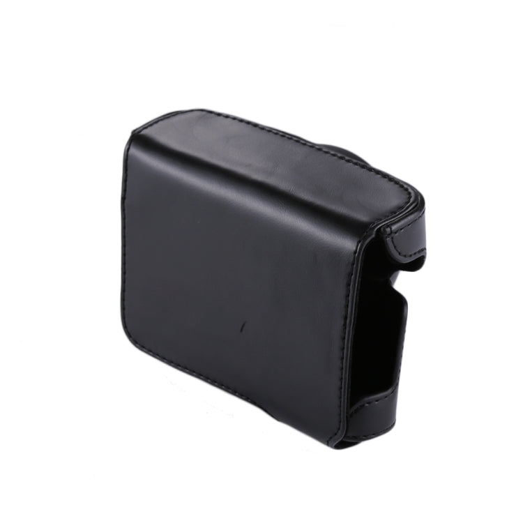 Skanto | Full Body Camera PU Læder Kamera Taske med Rem til Panasonic Lumix GF7 / GF8 / GF9 (12-32mm / 14-42mm Linse)(Sort)