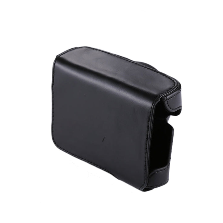 Skanto | Full Body Camera PU Læder Kamera Taske med Rem til Panasonic Lumix GF7 / GF8 / GF9 (12-32mm / 14-42mm Linse)(Sort)