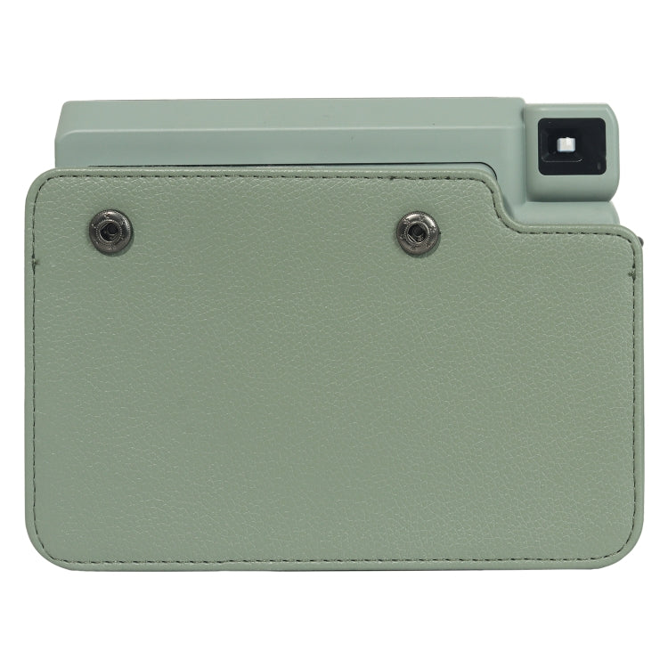 Skanto | For FUJIFILM Instax WIDE 400 Helkropp Skinnveske med Skulderreim (Grønn)
