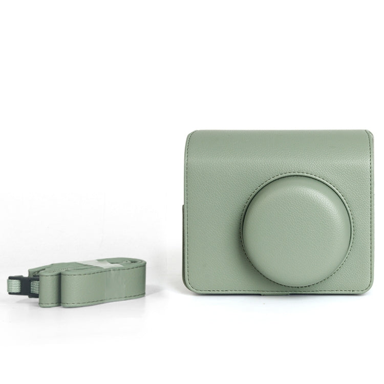 Skanto | For FUJIFILM Instax WIDE 400 Helkropp Skinnveske med Skulderreim (Grønn)