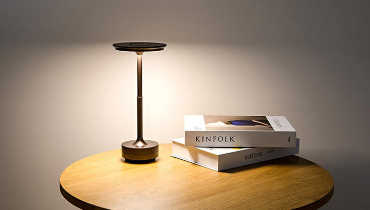 Skanto | ClarityGlow Luxe Edition | Trådløs LED Bordlampe