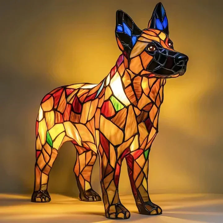 Skanto | Lumidog Håndlaget Lysende Hund Lampe – Ambient Belysning og Gave