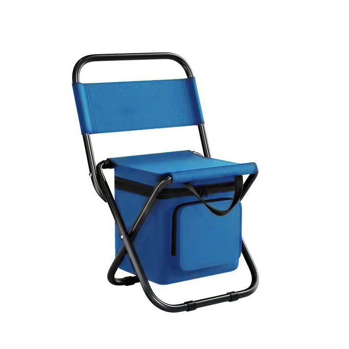 Moderne industrielle rektangulære Oxford-stoff stålpipe sammenleggbare camping stol ryggstøtte uten armer for hage og utendørs terrasse | Skanto