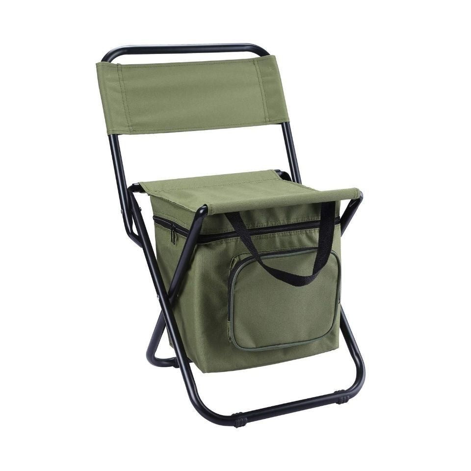 Moderne industrielle rektangulære Oxford-stoff stålpipe sammenleggbare camping stol ryggstøtte uten armer for hage og utendørs terrasse | Skanto