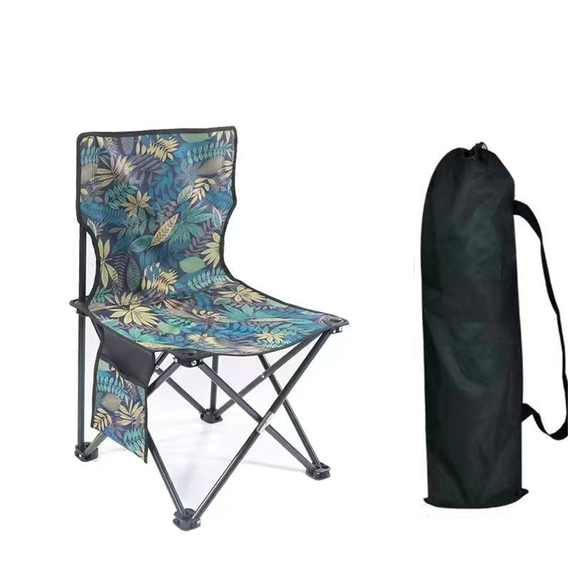 Moderne Skandinavisk Oxford Stof Stål X-formet Sammenklappelig Udendørs Stol Med Rygstøtte Til Camping & Strand | Skanto