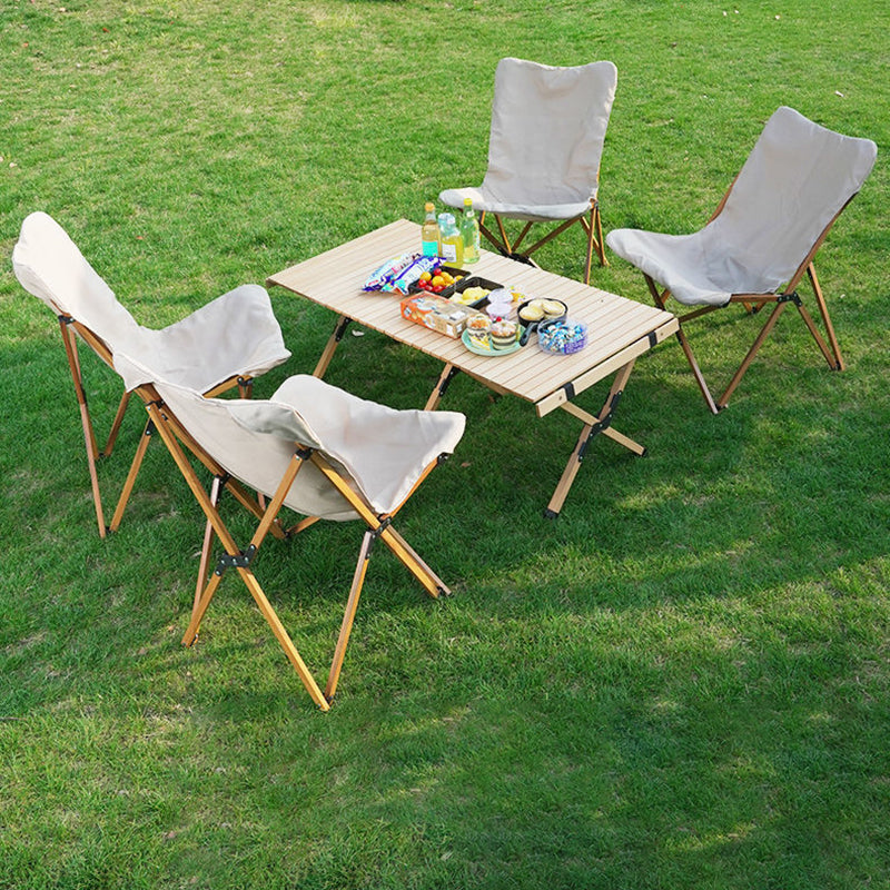 Moderne industriell Oxford-stoff hardware sammenleggbart campingstol ryggstøtte for utendørs terrasse | Skanto