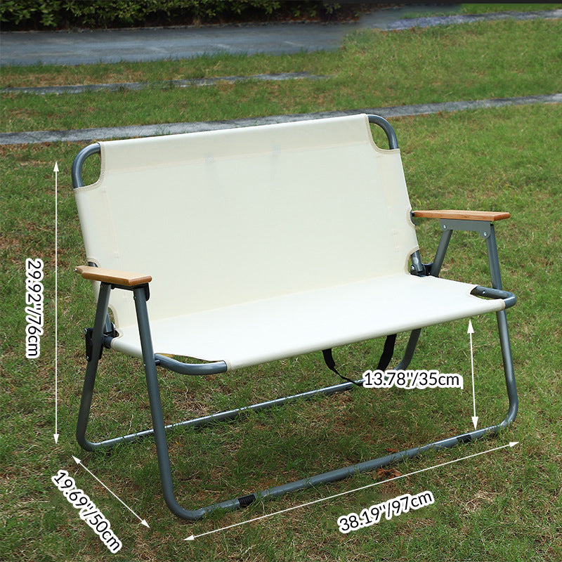 Moderne Minimalistisk Rekke Carbon Stål Oxford Stoff Sammenleggbar Camping Stol Ryggstøtte Armlene For Hage | Skanto