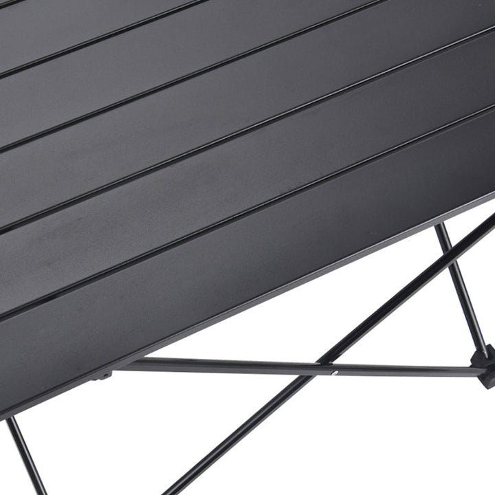 Sammenleggbart firkantet sidebord laget av karbonstål og aluminium for utendørs bruk