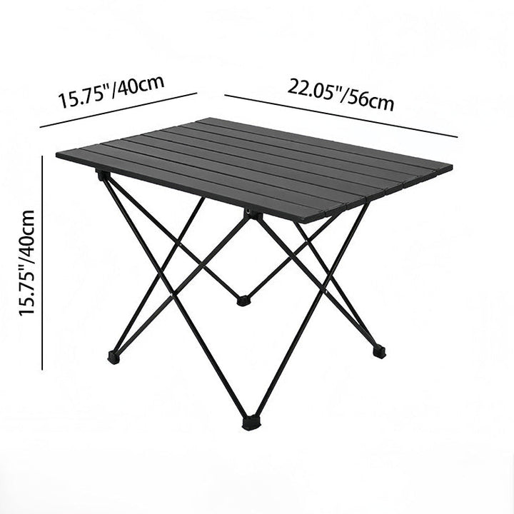 Moderne Minimalistiske Karbon Stål Aluminium Sammenleggbart Firkantet Sidebord For Utendørs | Skanto