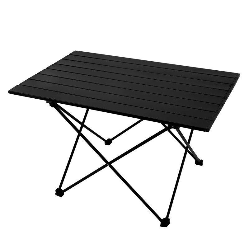 Sammenleggbart firkantet sidebord laget av karbonstål og aluminium for utendørs bruk