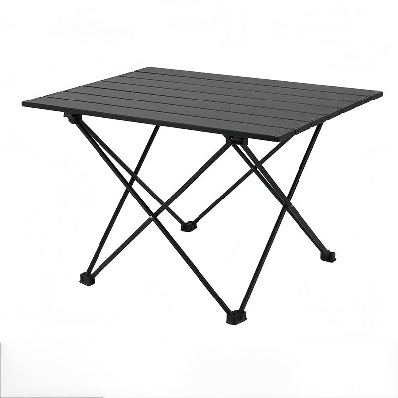 Sammenleggbart firkantet sidebord laget av karbonstål og aluminium for utendørs bruk