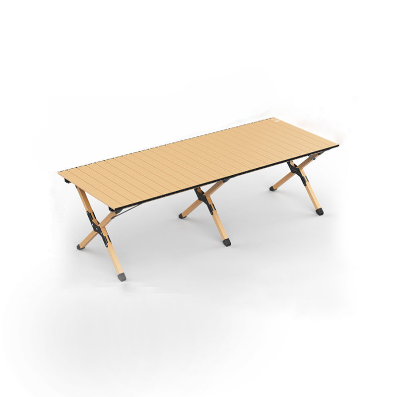Moderne Minimalistisk Rektangel Karbonstål Utendørs Sammenleggbar Camping Kaffe Bord 1-Nivå For Hage | Skanto
