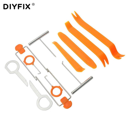 Skanto | DIYFIX 12Pcs Bil Reparasjonsverktøy Sett Plast Bil Radio Dør Klips Panel Trim Dash Tak Lyd Fjerning Installasjons Verktøy Pry Håndverktøy Sett