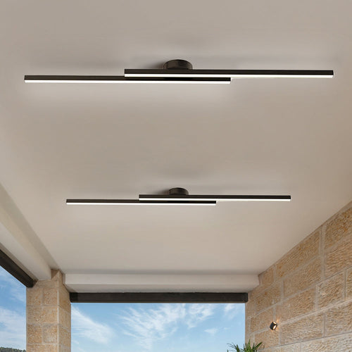 Skanto | Moderne Aluminium Semi Flush Mount LED Taklampe | Minimalistisk Design for Stue. Soverom & Gang