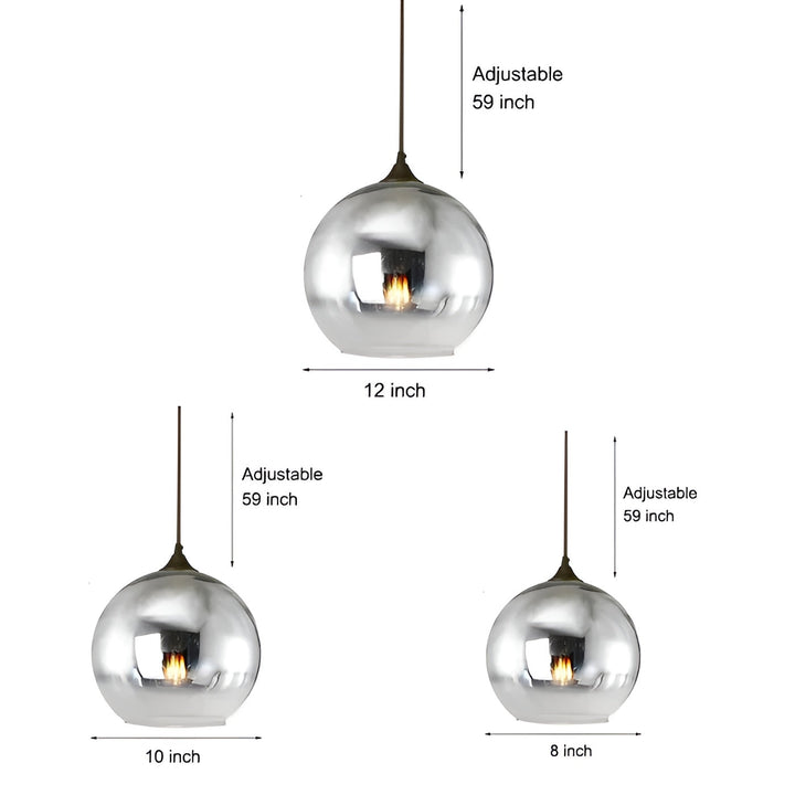 Industriell glasspendellampe med LED – Moderne og dekorativ | Ideell for kjøkken, spisestuer og barer