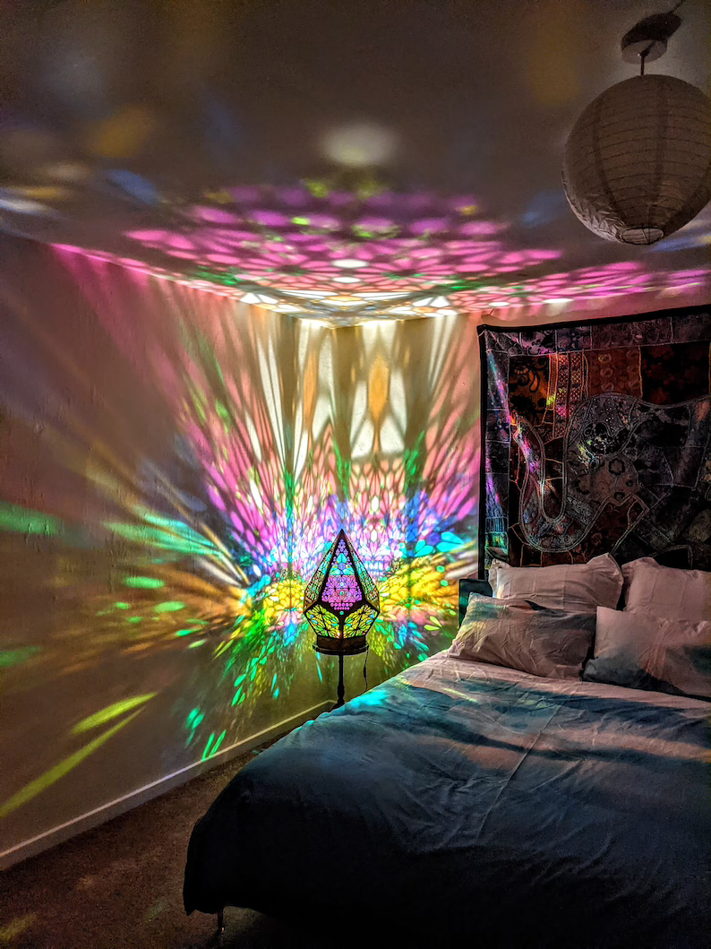 Skanto | Glassmosaikkstil LED Bordlampe - LumiAura