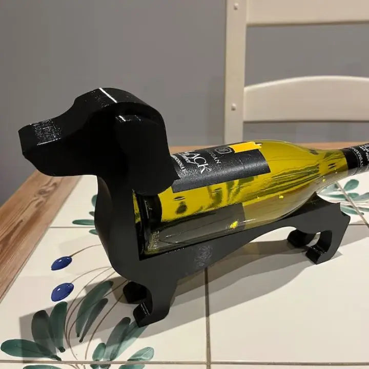 Dachshund vinflaskeholder – Unik, dekorativ vinholder