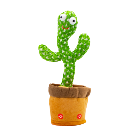 Dancing Cactus | Interaktiv Dansende Kaktus Plysj Leke | Skanto