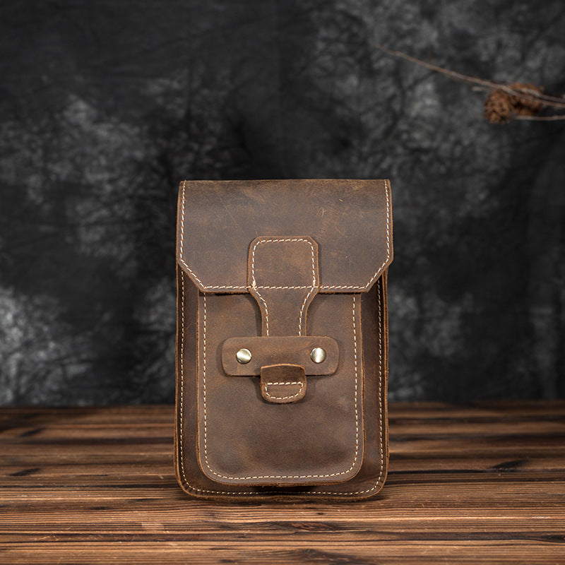 Skanto | Elegant lærbelte-pouch for menn