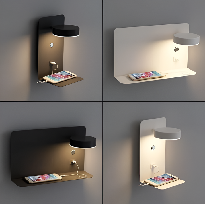 Skanto | DazzleShelf Minimalist Oppladbar USB Nattlys