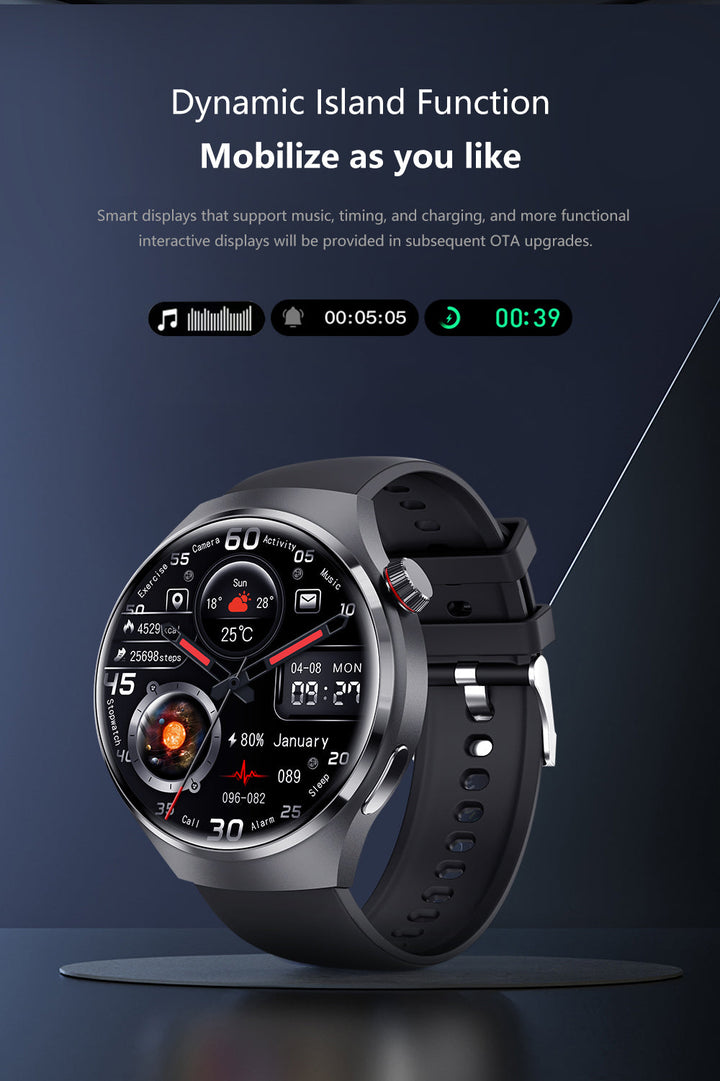 Skanto |  Gt4 Pro Smartwatch For Menn: Ip68 Nfc Gps Tracker, Amoled 360*360 Hd-Skjerm, Hjertefrekvens, Bluetooth-Samtale Begrenset Utgave
