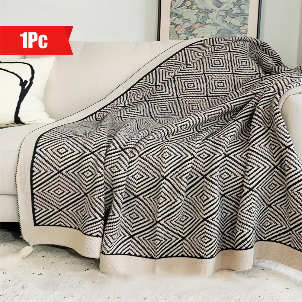 Skanto | GeoComfort Fleece Tepper – Myk, lett polyester med moderne trykk
