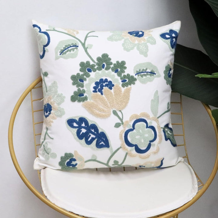 Skanto | Denza Landlig Blomster Plysj Putetrekk