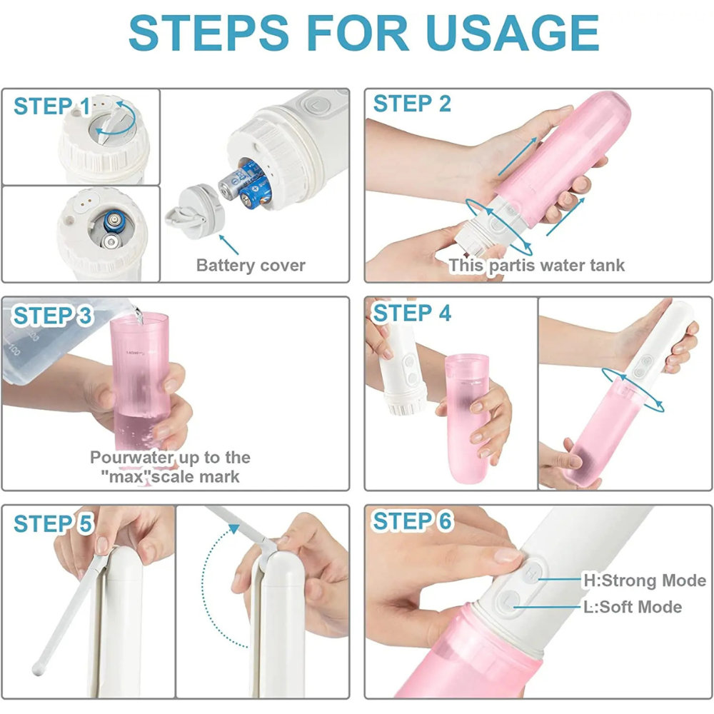 Kompakt elektrisk reisebidet | Skanto