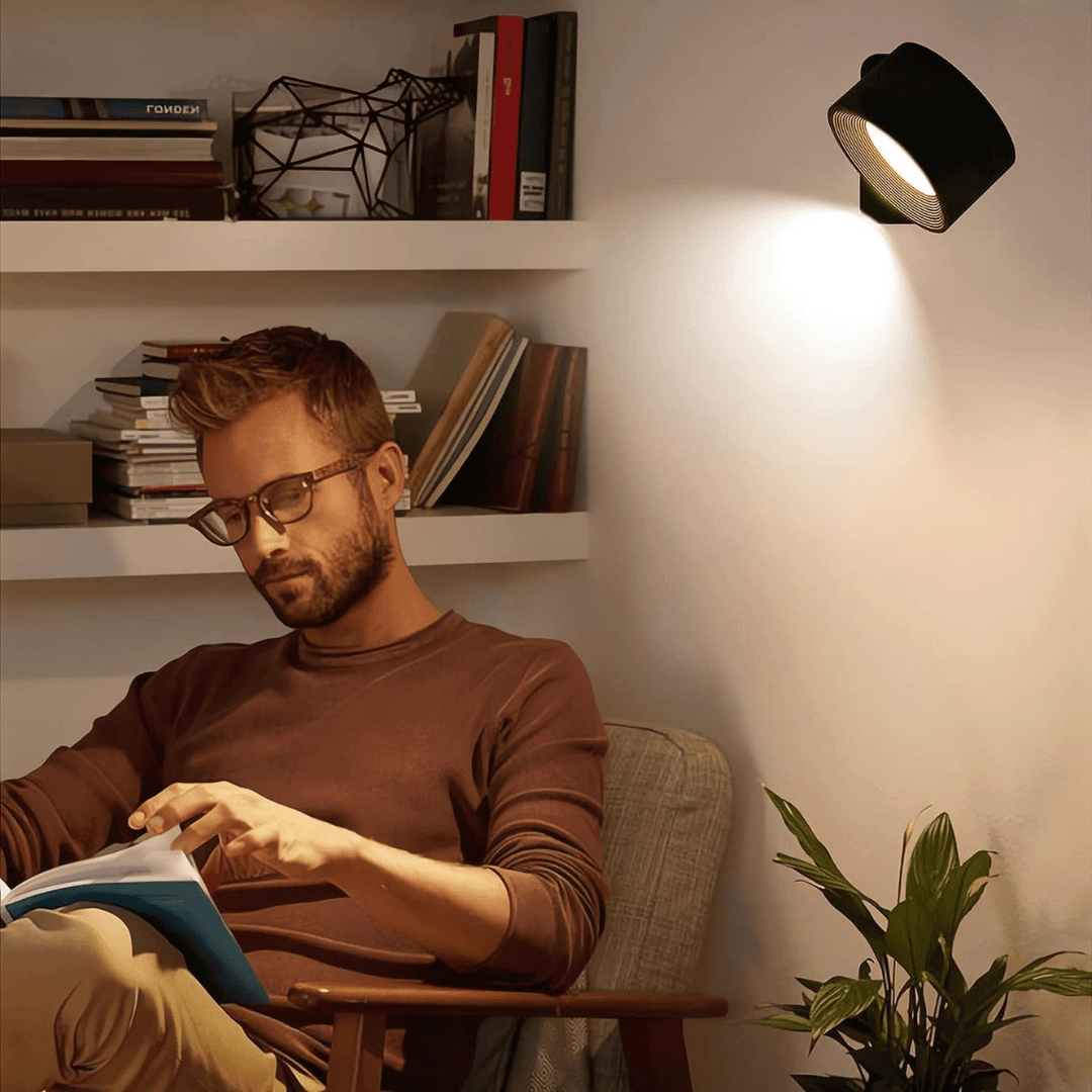 Skanto | 360° trådløs oppladbar vegglampe | Allsidig LED-belysningsløsning