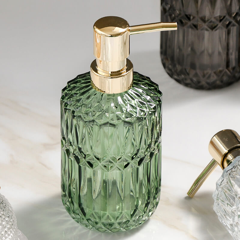Skanto | Diamantmønster Glass Såpeholder