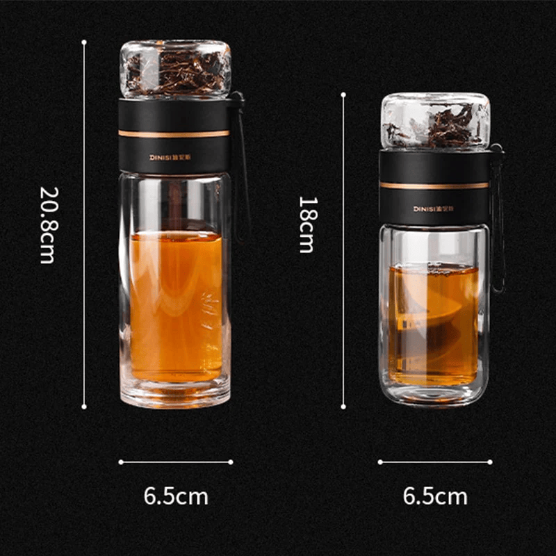 Skanto teinfuser i krystallklart glass