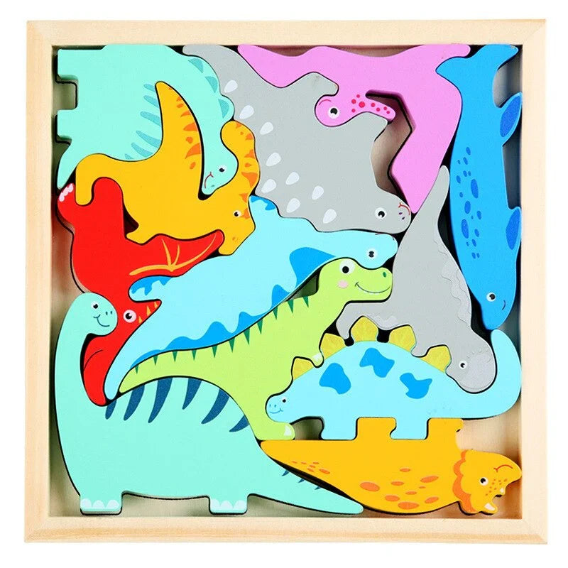 Skanto | WoodlandPuzzle - Hvordan passer formene inn i rammen? - Formpuzzle