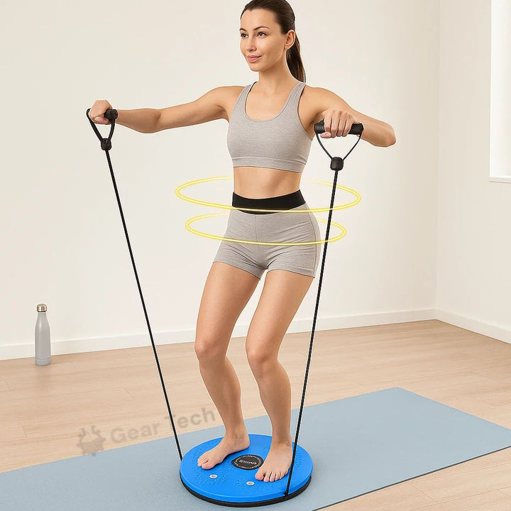 Skanto | Waist Whisper Twisting Disc Pro | Magnetisk Massasje Balansebrett for Kjerne Styrke & Midje Trening Hjemme