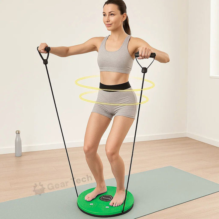 Skanto | Waist Whisper Twisting Disc Pro | Magnetisk Massasje Balansebrett for Kjerne Styrke & Midje Trening Hjemme
