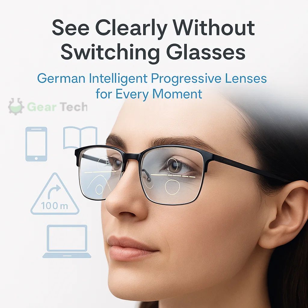 Skanto | Progressive Multifocal Glasses for Clear Vision - Tysk intelligent design for hverdagsbruk