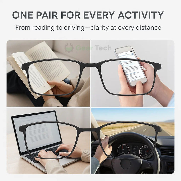 Skanto | Progressive Multifocal Glasses for Clear Vision - Tysk intelligent design for hverdagsbruk