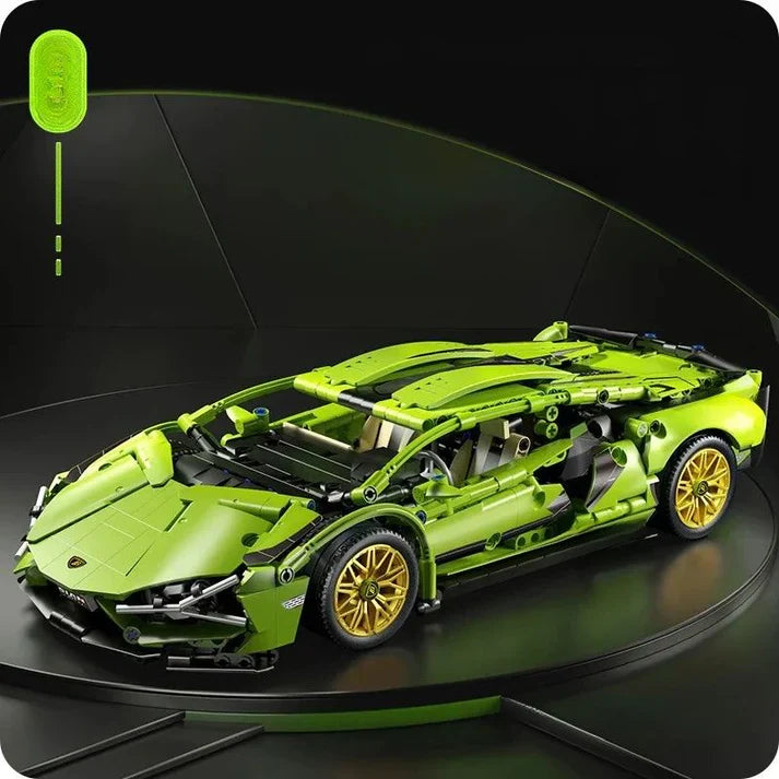 Skanto | Racing Supercar Byggesett | 1280 Deler, Trådløs kontroll & Realistisk 1:14 Skala modell for barn og voksne