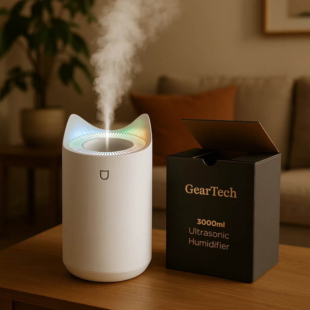 Skanto | 3000ml ultrasonisk luftfukter med tåke teknologi for respiratorisk lettelse & komfortable boarealer