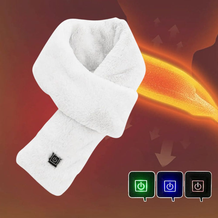 Skanto | Oppvarmet Fuskepels Skjerf UK – Oppladbart USB Vinter Skjerf, Myk Termisk Halsvarmer