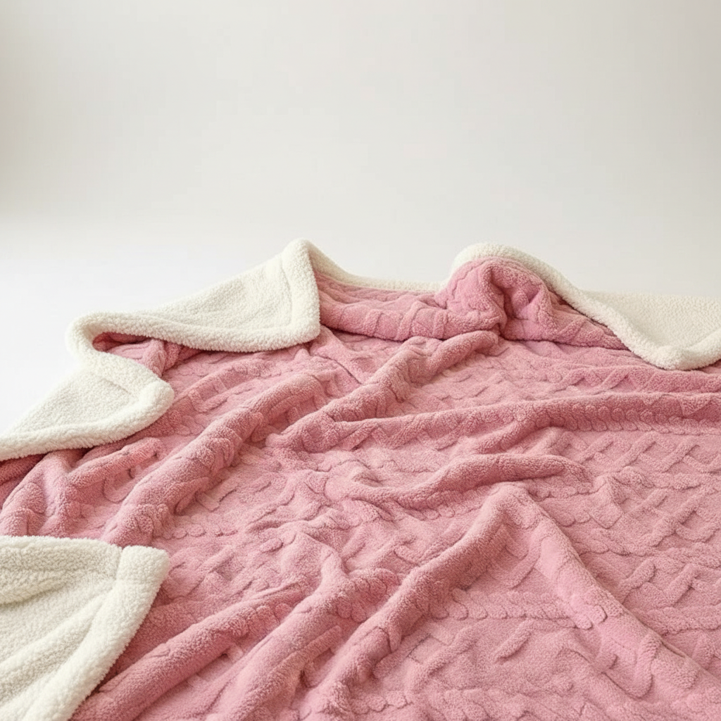 Skanto | WarmHome Vinterpledd – Luksus Lamull Fleecepledd med Dobbeltsidig Design