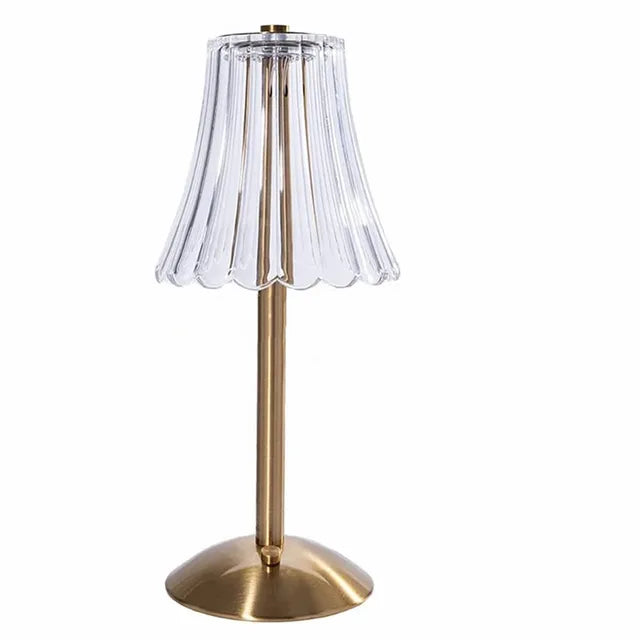 Trådlamp LED bordlampe med dimmefunksjon – Øyevennlig nattbordlampe for stue og soverom | Skanto