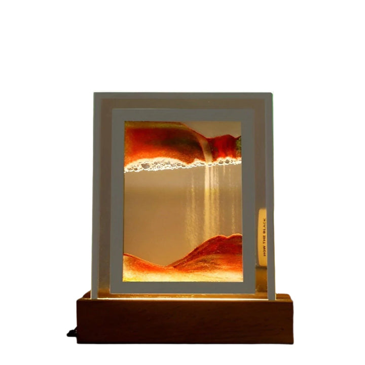 Hypnotisk Sand Kunst Lampe med Beroligende LED Lys Skanto