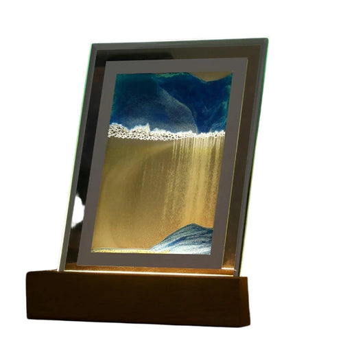 Hypnotisk Sand Kunst Lampe med Beroligende LED Lys Skanto