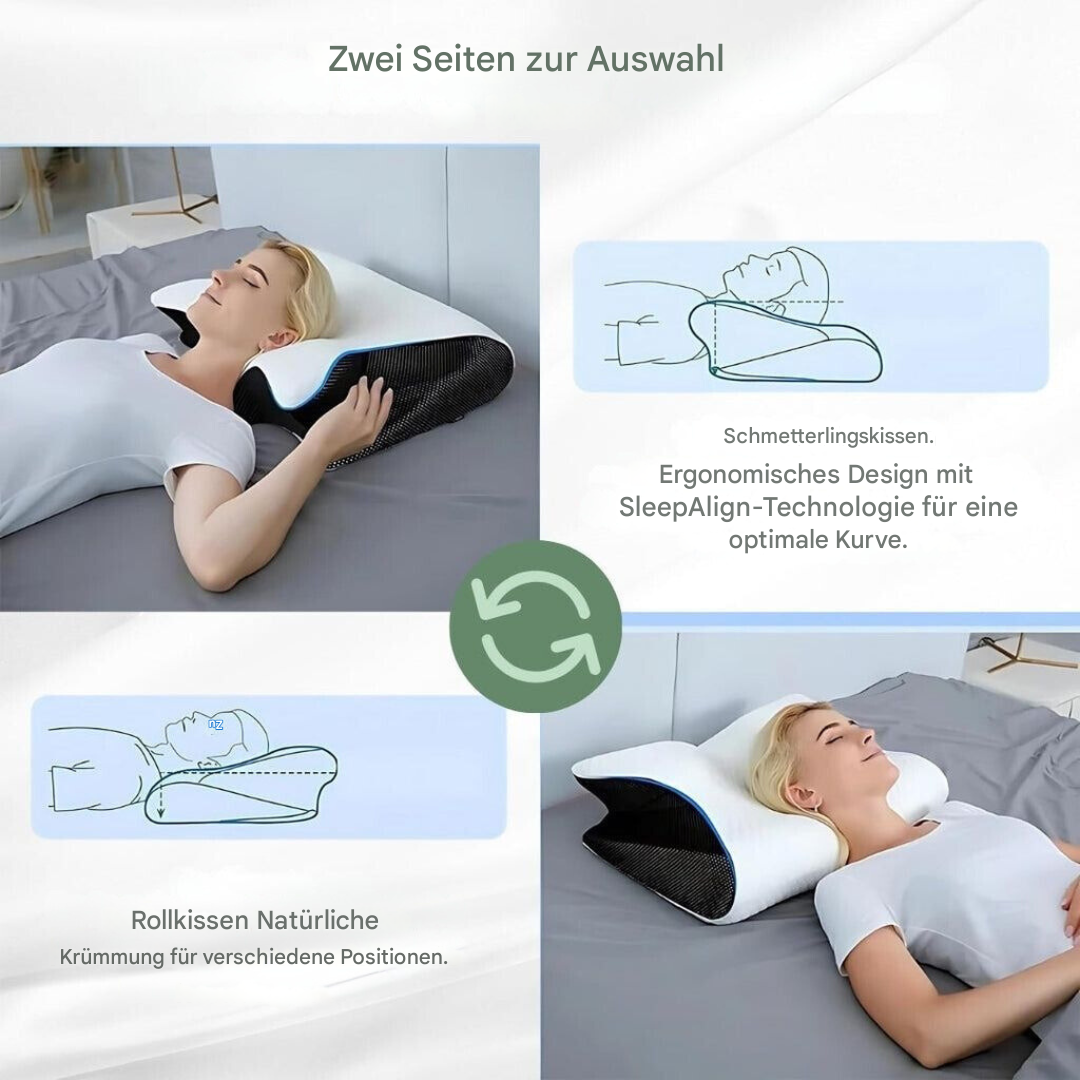 RelaxNek Ergonomisk Minne Skumpute – Støtte for Nakke og Rygg | Skanto