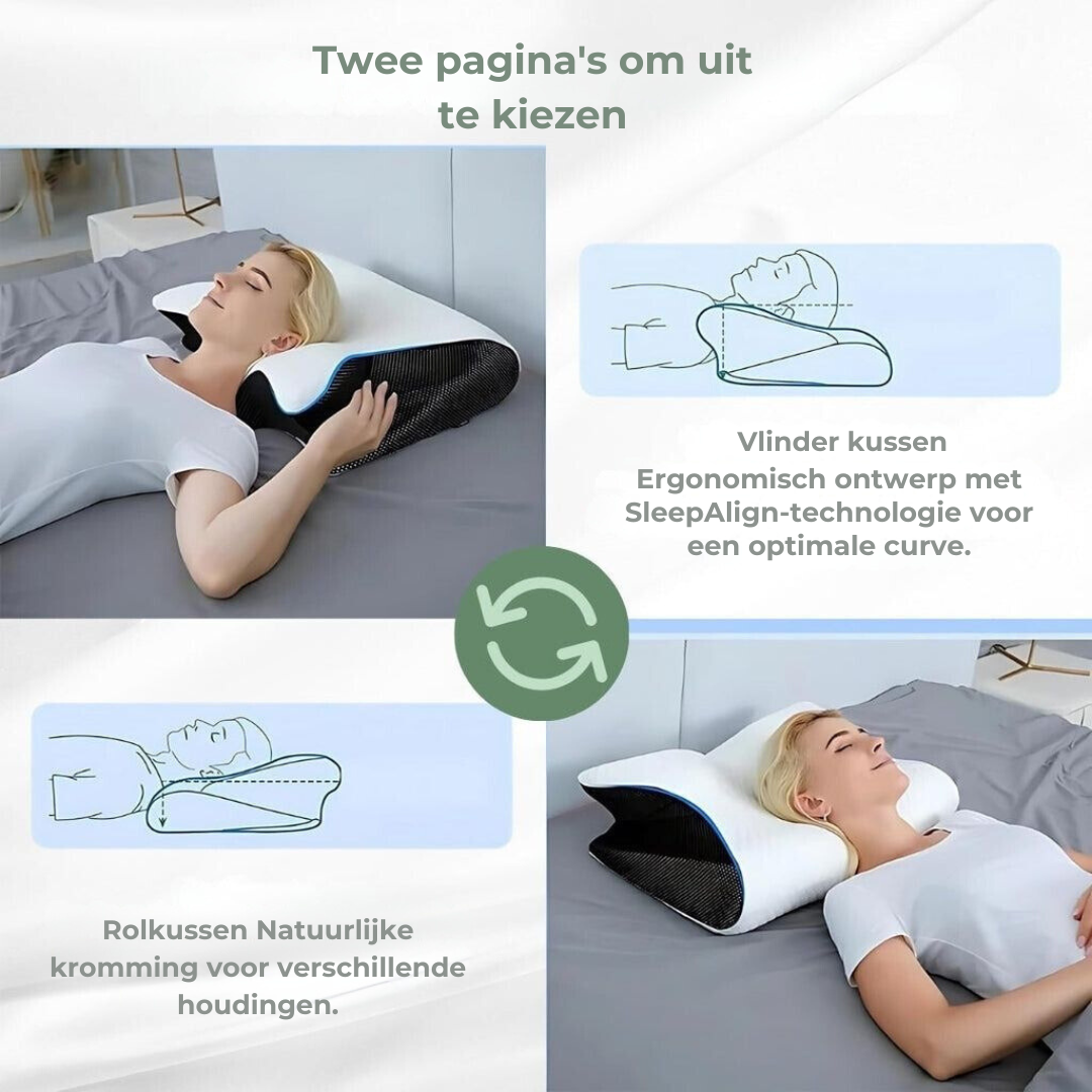 DreamAlign Ortopedisk Pute – Luksus Minnepute for Nakkesmerter & Alle Sovestillinger
