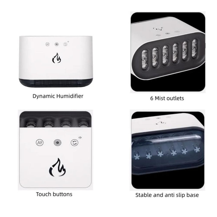 Skanto | Dynamisk luftfukter med LED & stemmestyring