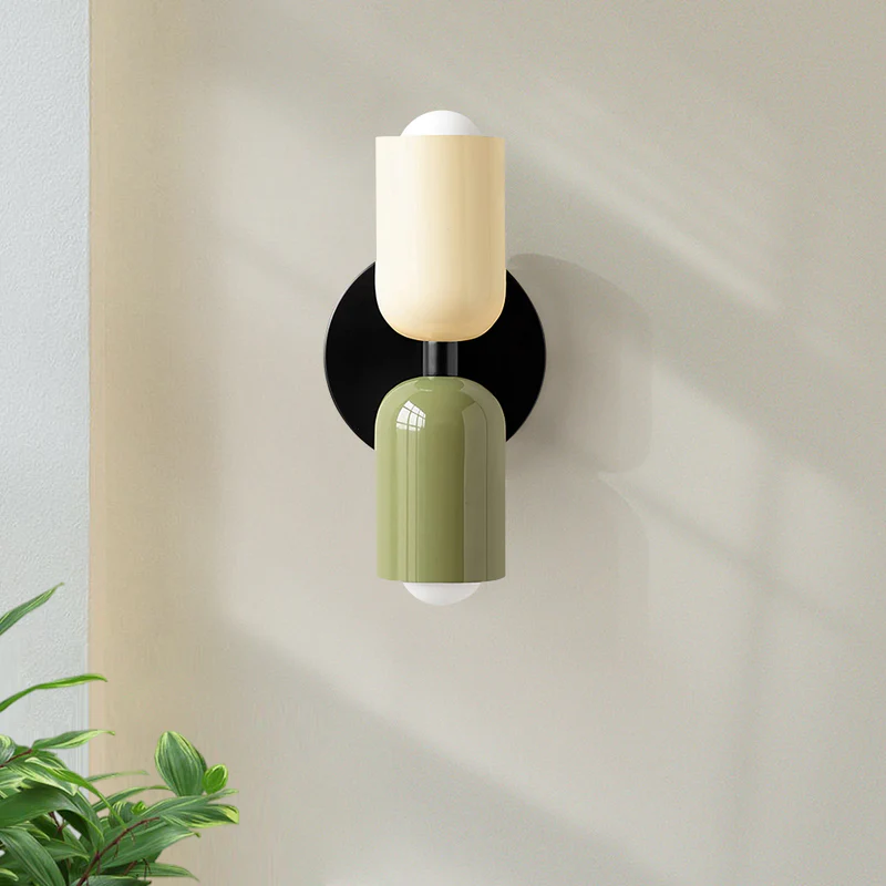 Skanto | Vegglampe Moderne Dobbel Glass Vegglampe