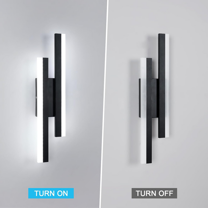 Skanto | LED-Wandleuchte | Modernes Design aus Acryl und Metall