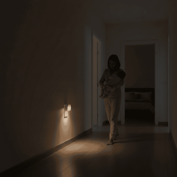 Skanto | Energisparende stikkontakt nattlys med automatisk sensor (6-pakning)